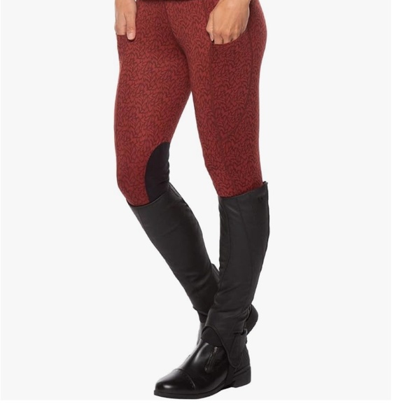 Kerrits Momentum Pocket Equestrian Tights Leggings Cinnabar Wildwood Size XS - Picture 5 of 6